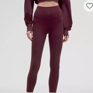 Lululemon Athletica Maroon Align Leggings